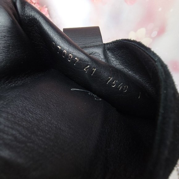 Giuseppe Zanotti Dina  Crystal Embellished Boots Black Suede Size 10 US 41 EU - Picture 8 of 10